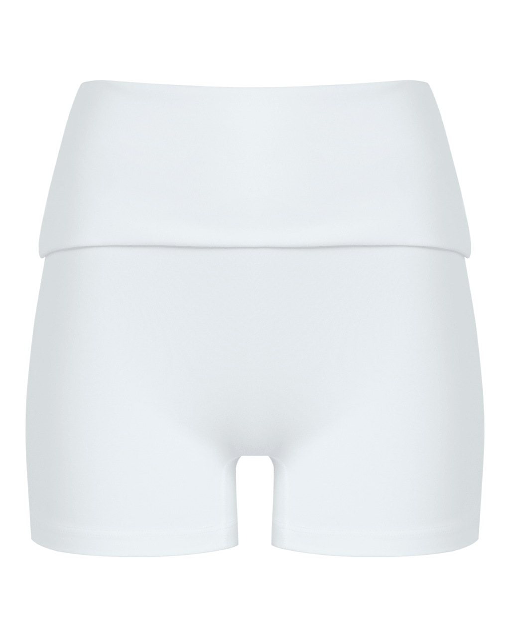 Form Invisible Scrunch Fold Over Shorts 3" | White