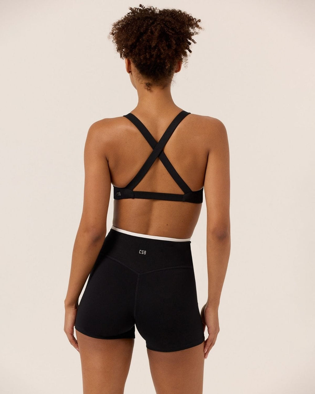 Serenity Dip Shorts 4" | Black Two Tone