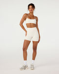 Form Invisible Scrunch High Waist Shorts 5" | Vanilla