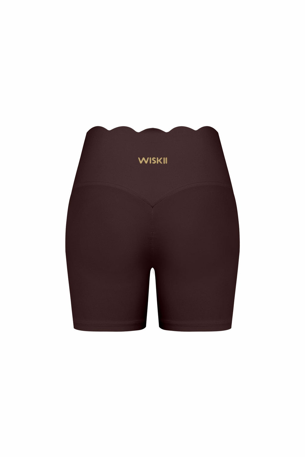 High-Waist Scallop Scrunch Short