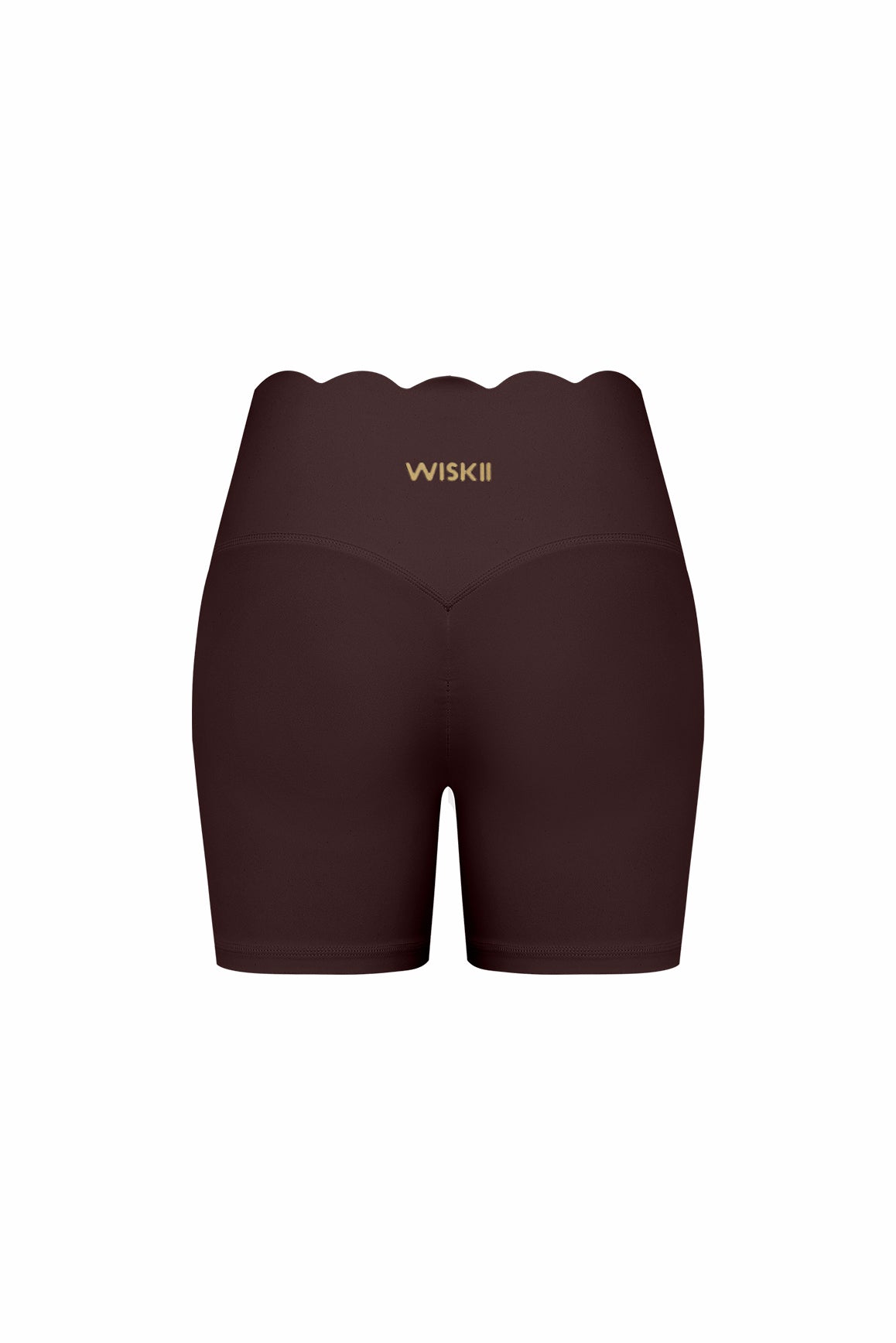 High-Waist Scallop Scrunch Short