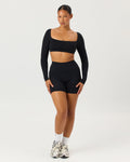 Freedom Scrunch Shorts 6" | Black