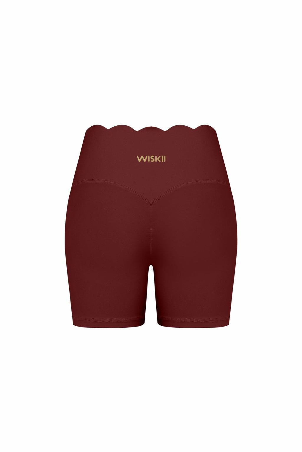 High-Waist Scallop Scrunch Short