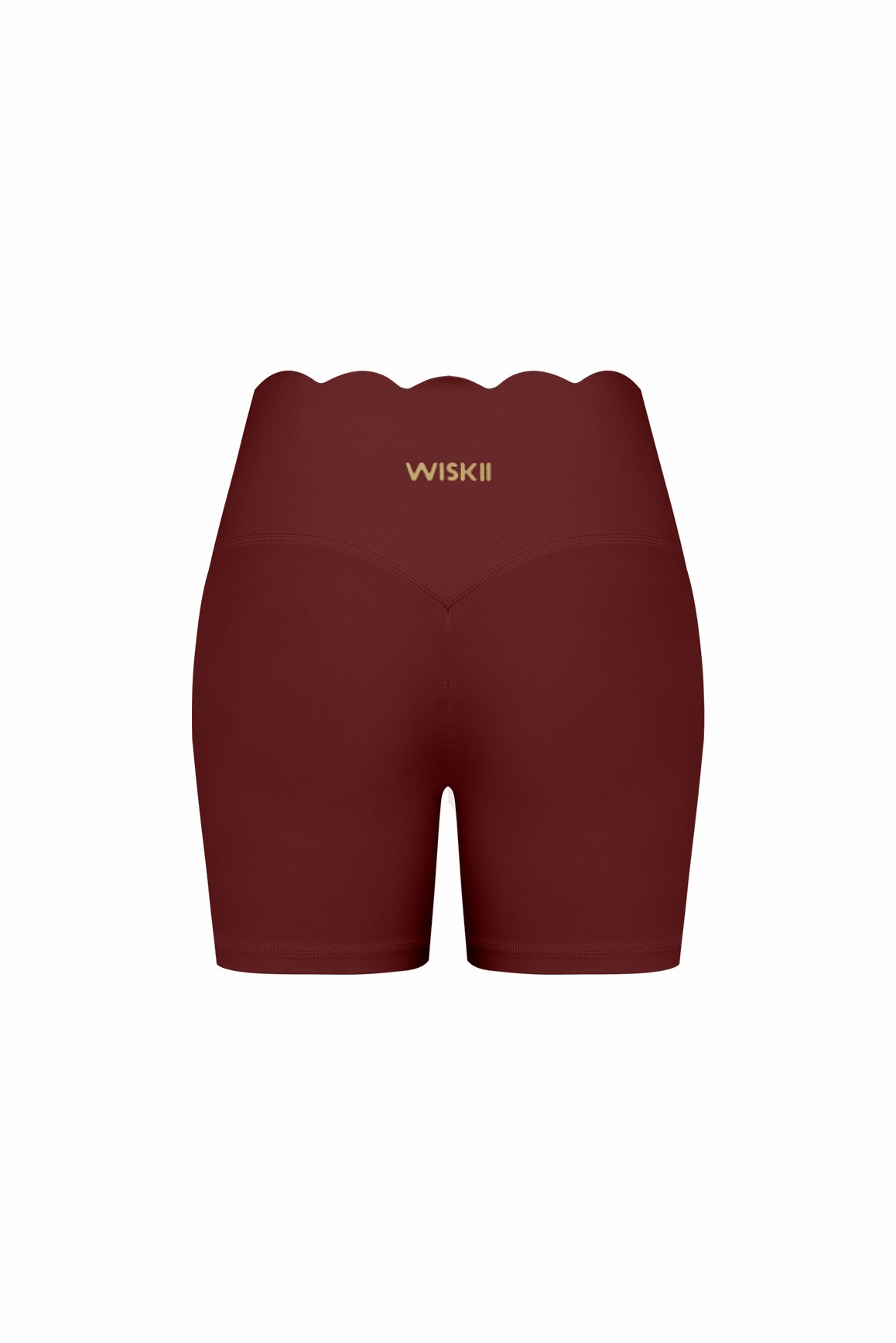 High-Waist Scallop Scrunch Short