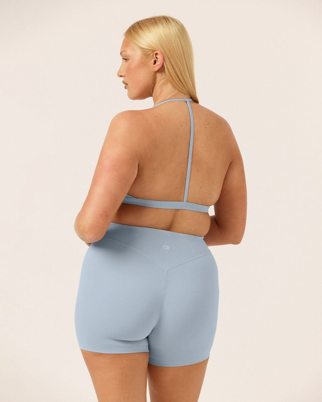 Form Invisible Scrunch Shorts 5" | Dusty Blue