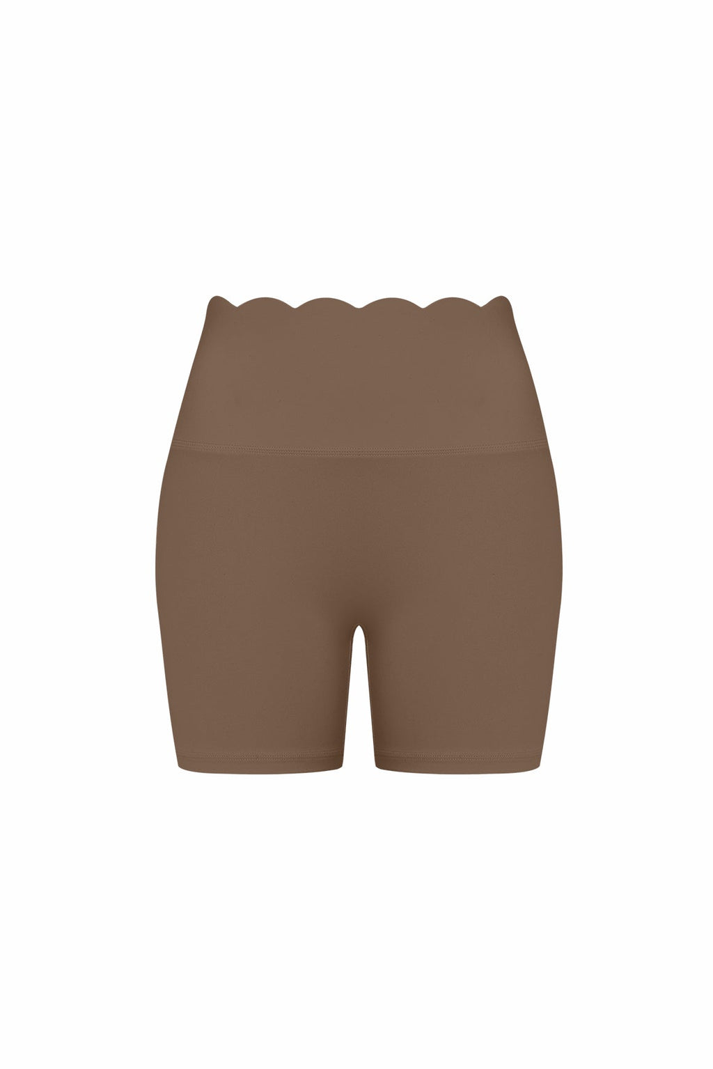 High-Waist Scallop Scrunch Short