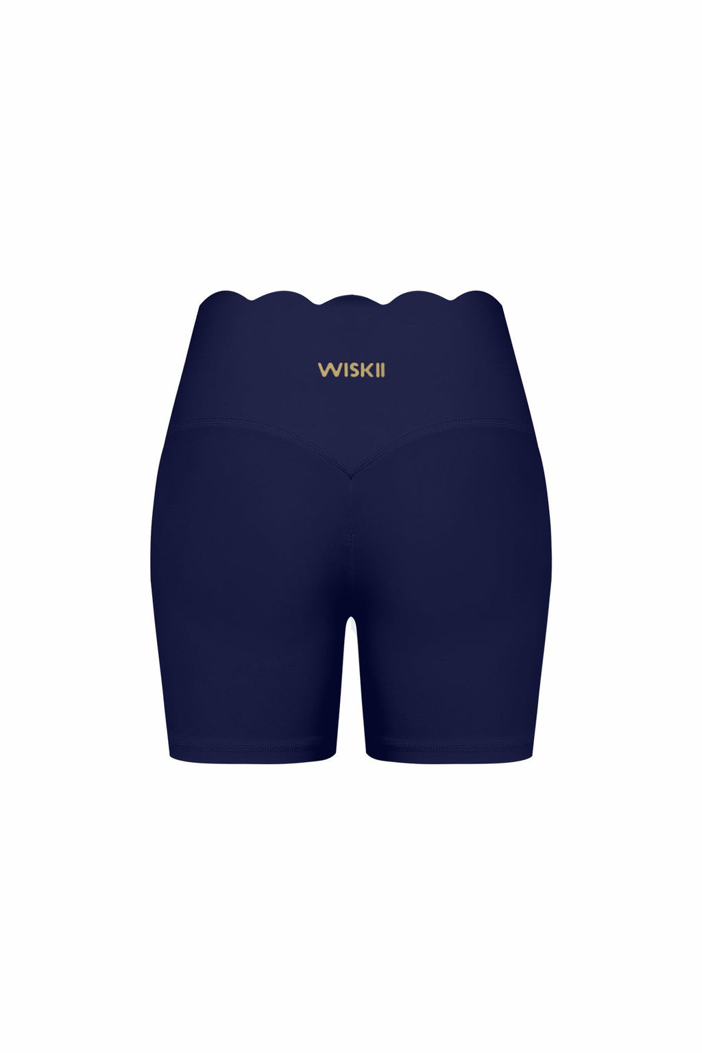 High-Waist Scallop Scrunch Short