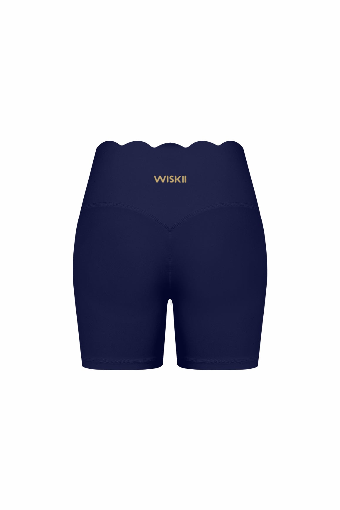 High-Waist Scallop Scrunch Short