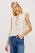 Aja Top - Ivory Linen
