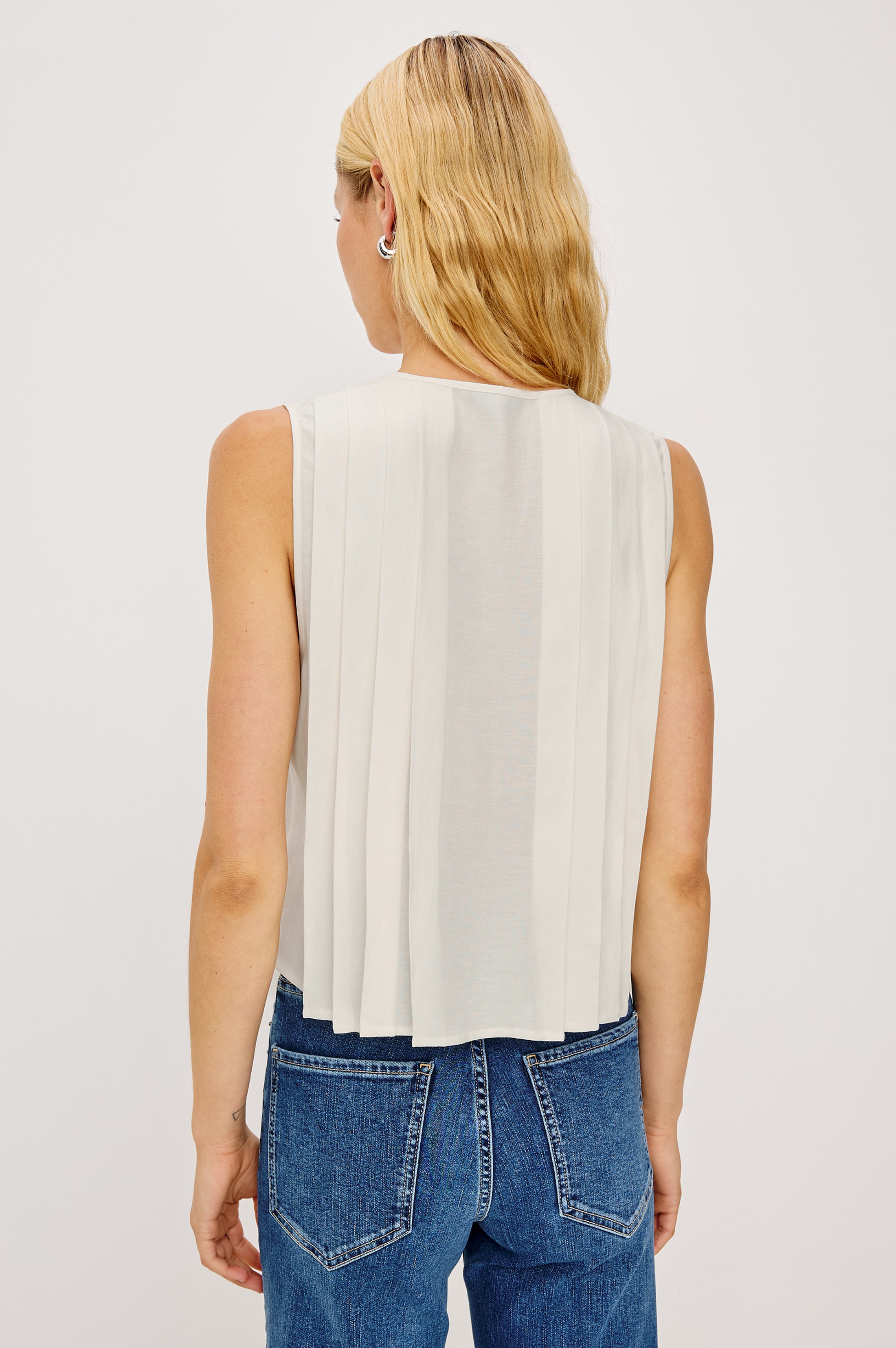 Aja Top - Ivory Linen