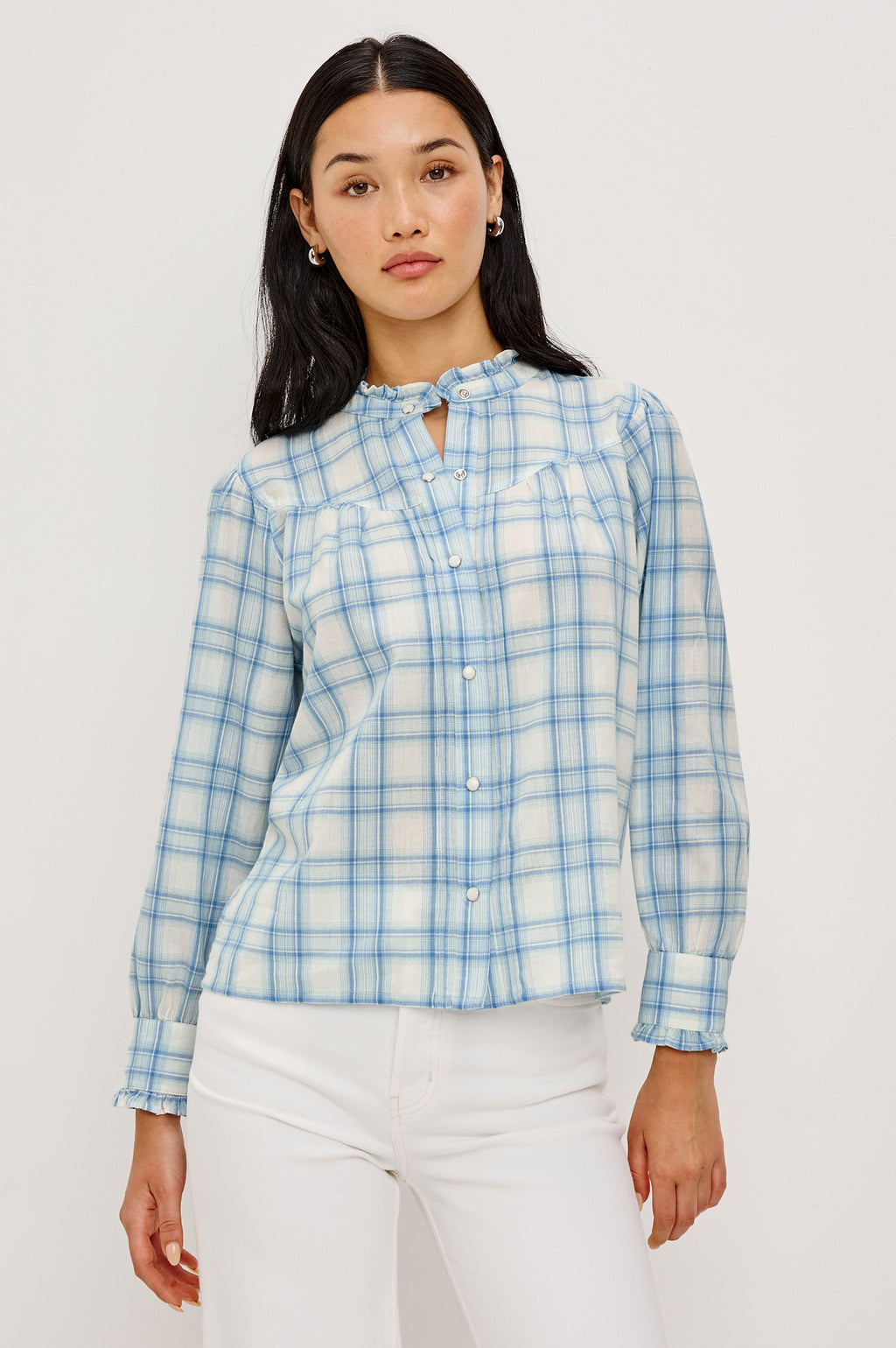 Alanna Shirt - Bluebell Ivory