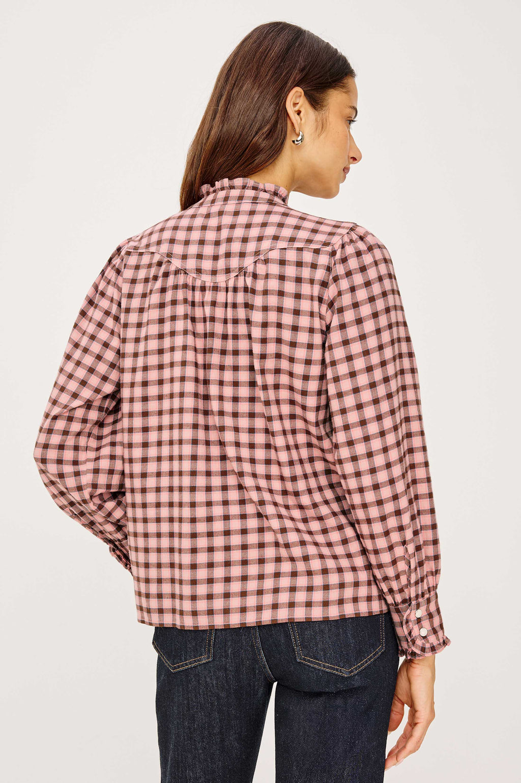 Alanna Shirt - Garnet Rose Cobalt