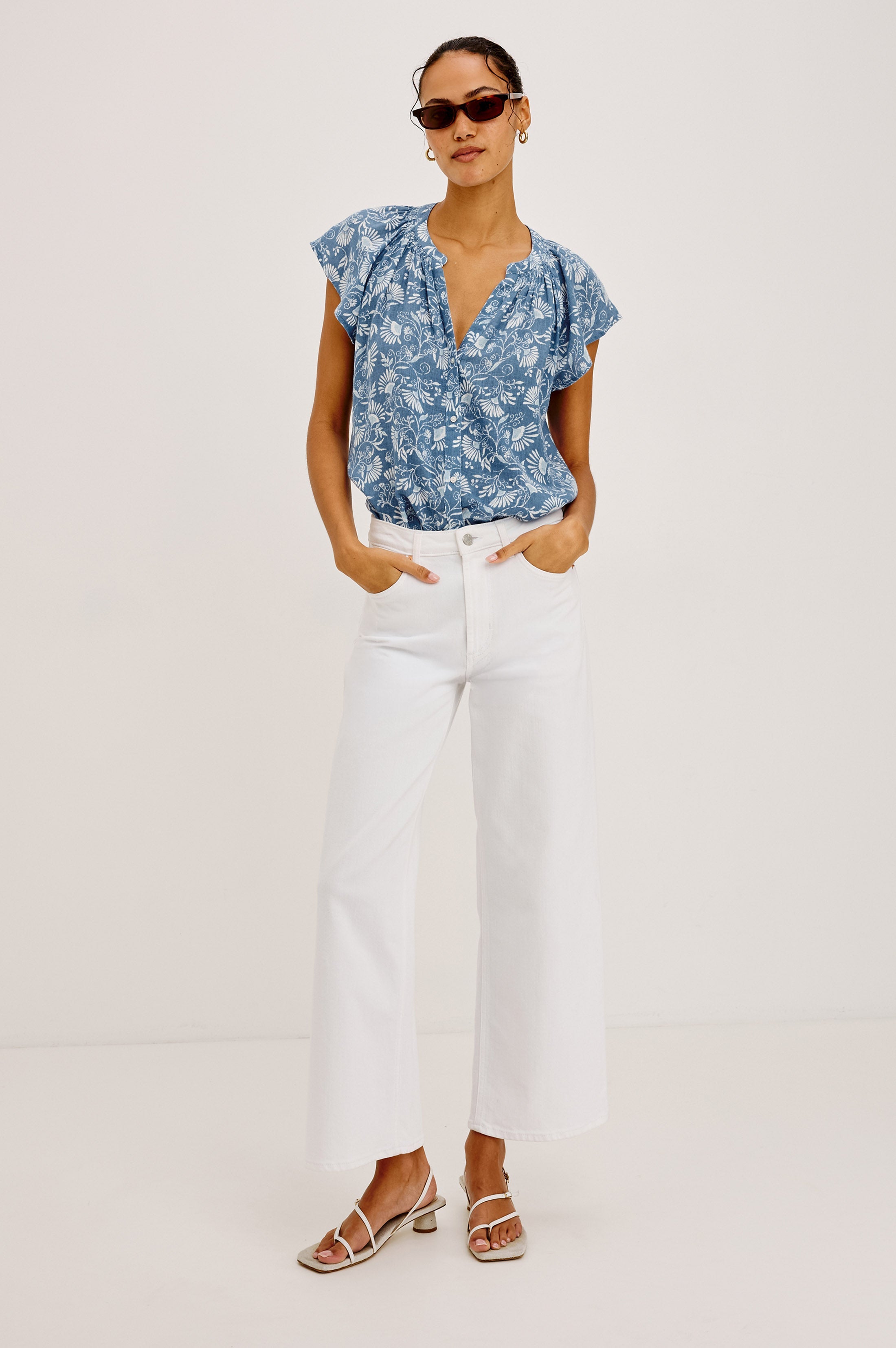 Alena Shirt - Blue Cassia