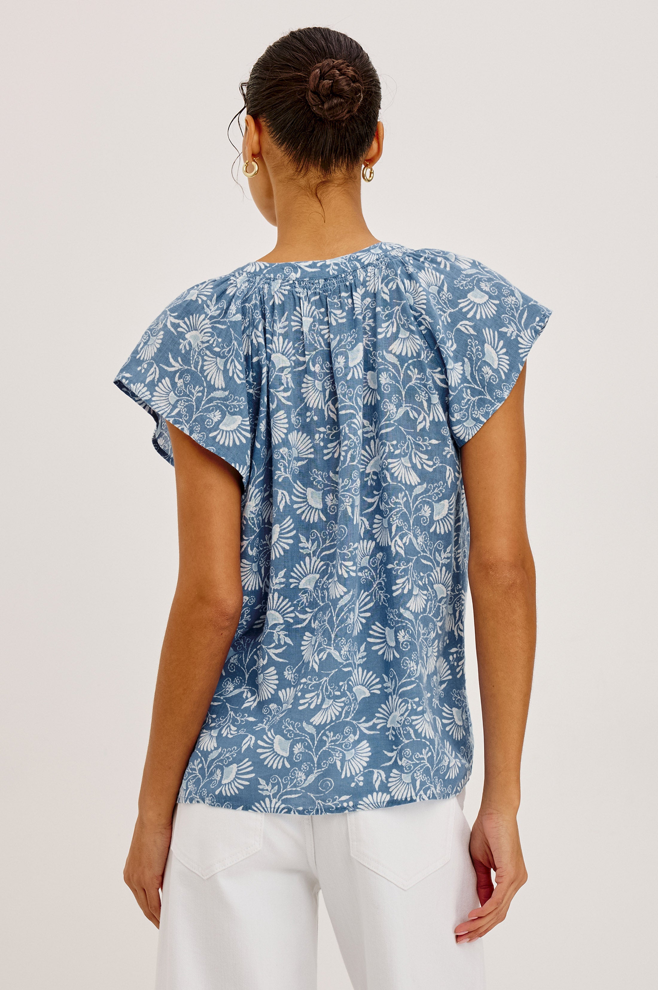 Alena Shirt - Blue Cassia