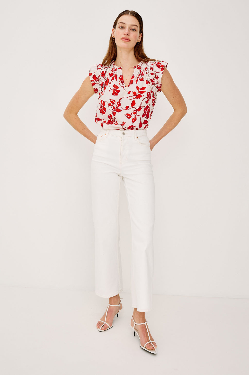 Allea Top - Red Jasmine
