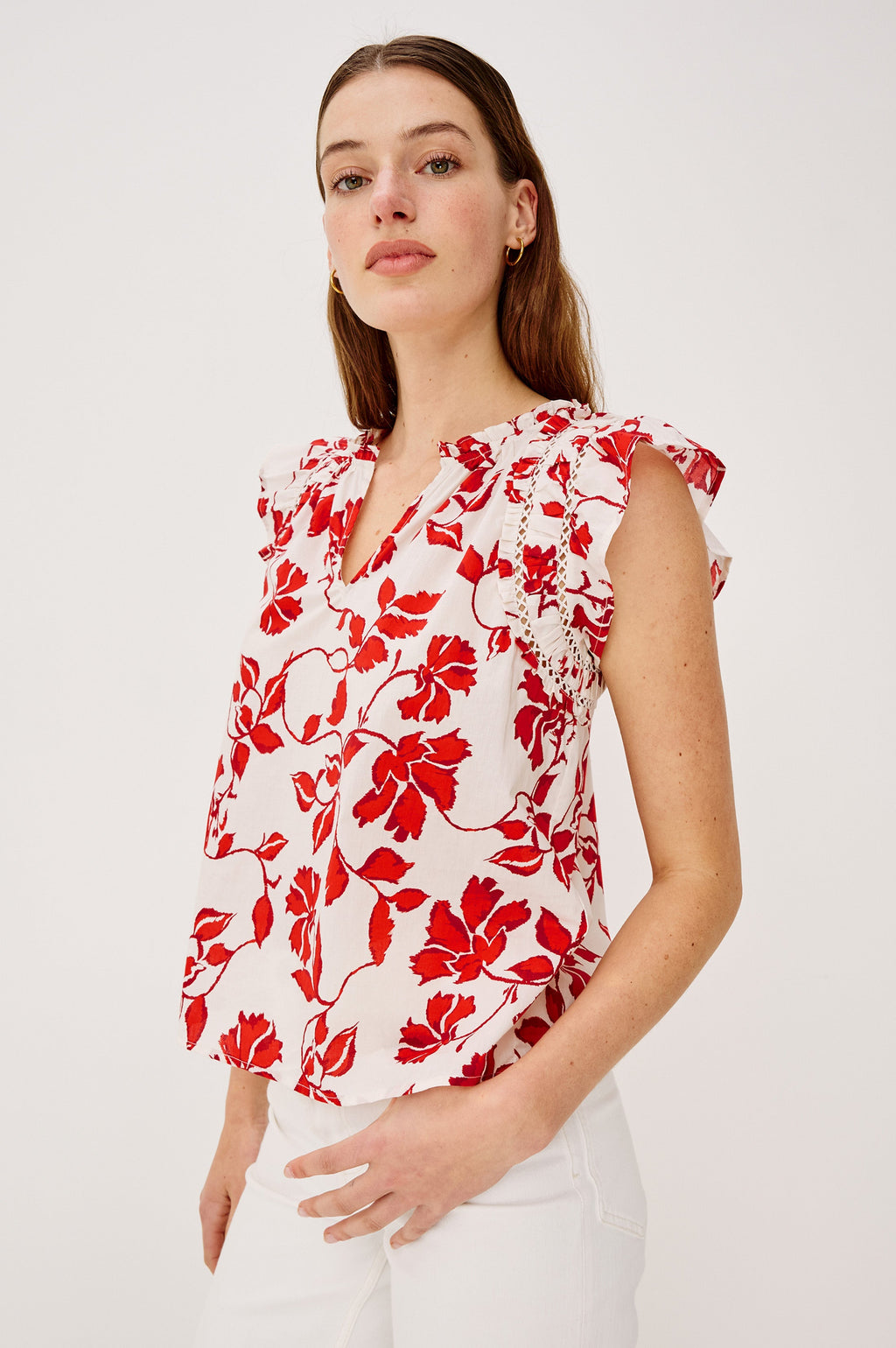 Allea Top - Red Jasmine