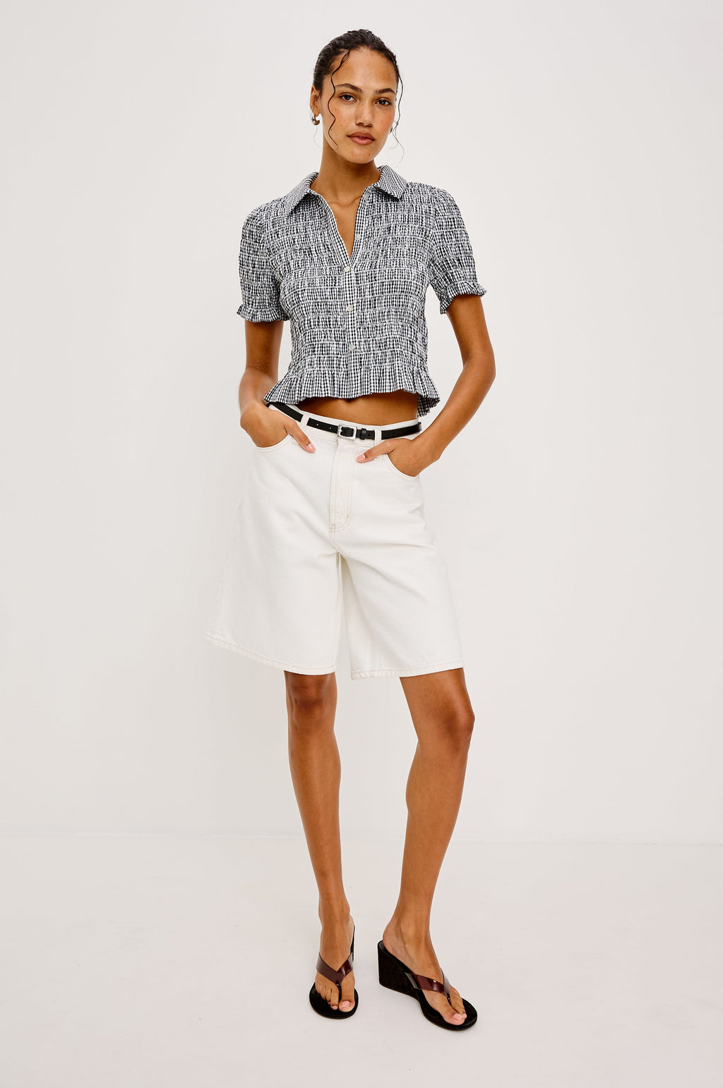 Alton Shirt - Black Gingham