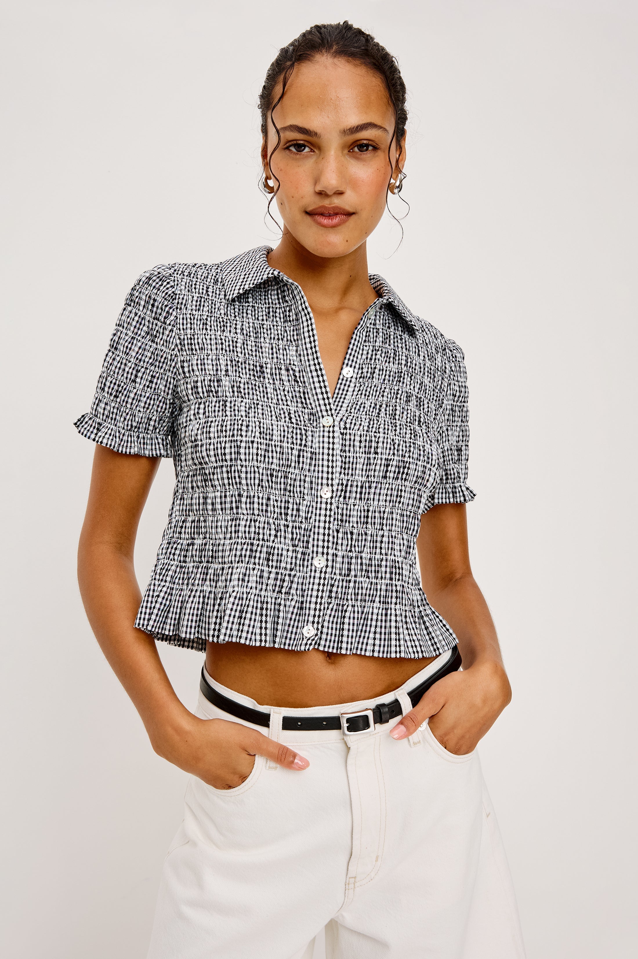 Alton Shirt - Black Gingham