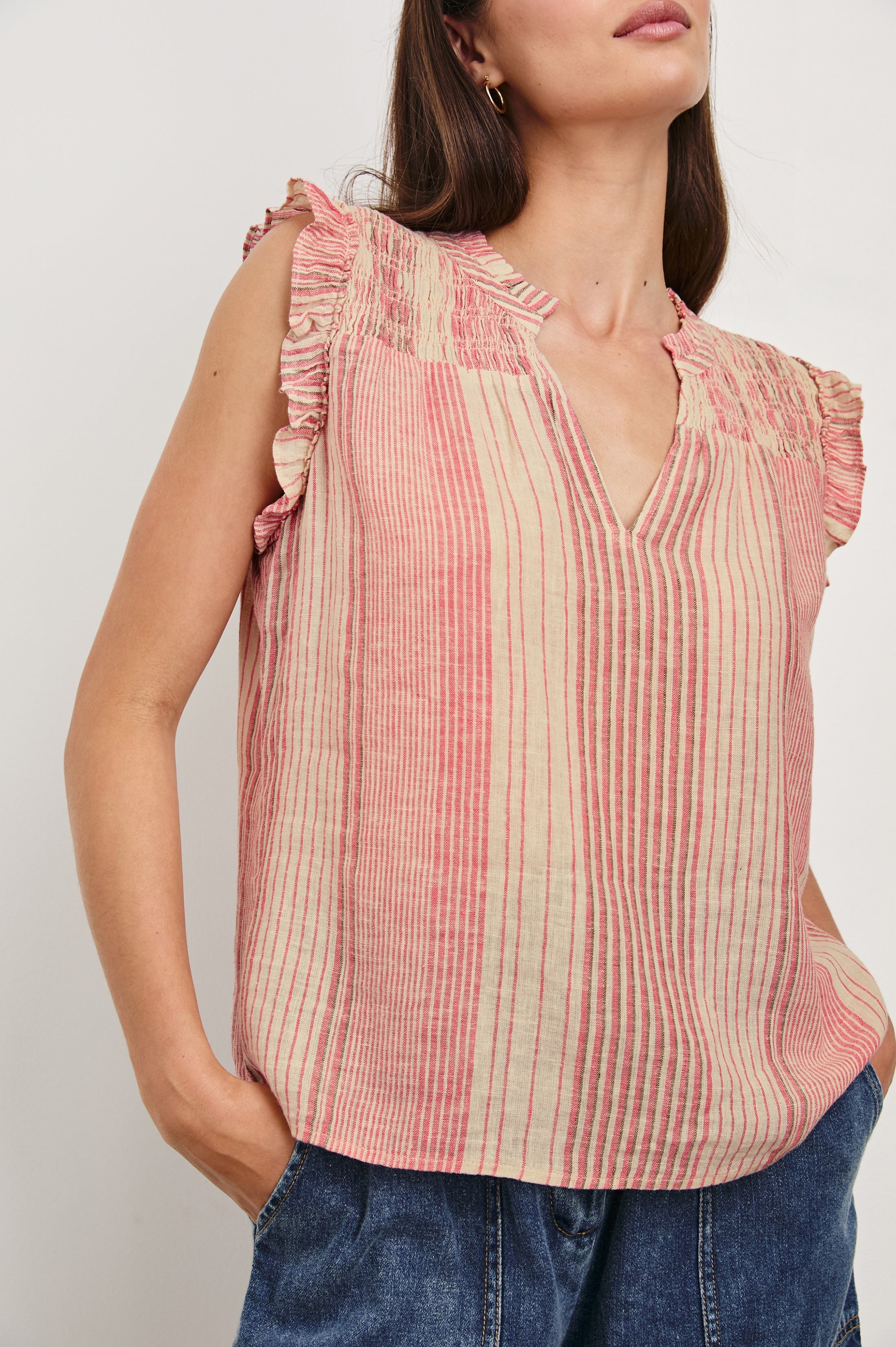Arlene Top - Salerno Stripe