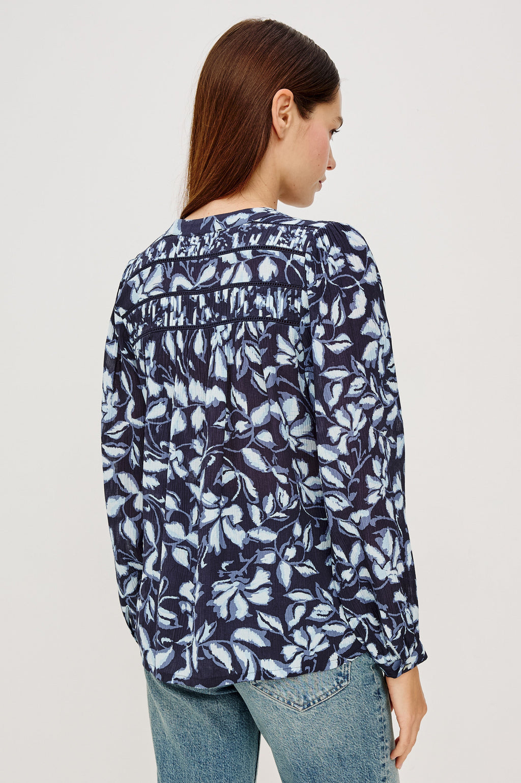 Asta Top - Navy Jasmine