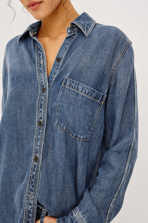 Atticus Shirt - Antique Blue