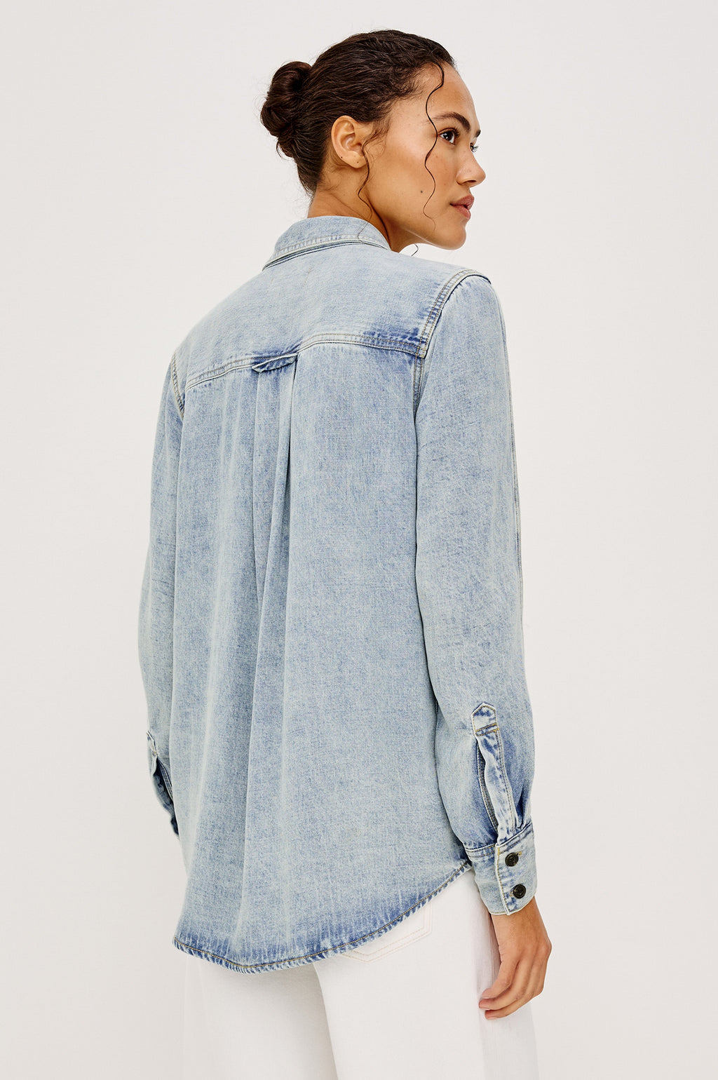 Atticus Shirt - Bleached Indigo