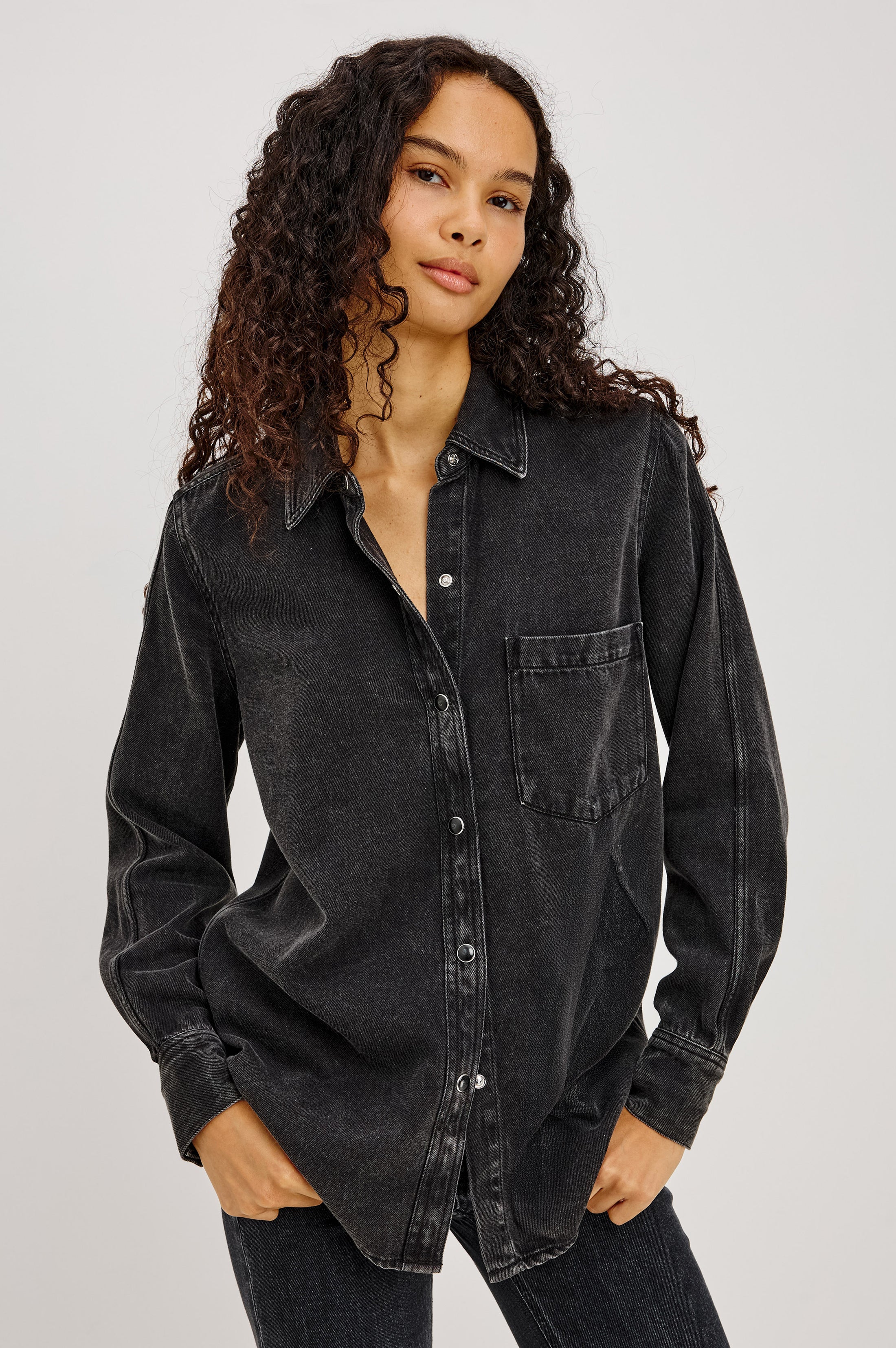 Atticus Shirt - Washed Black