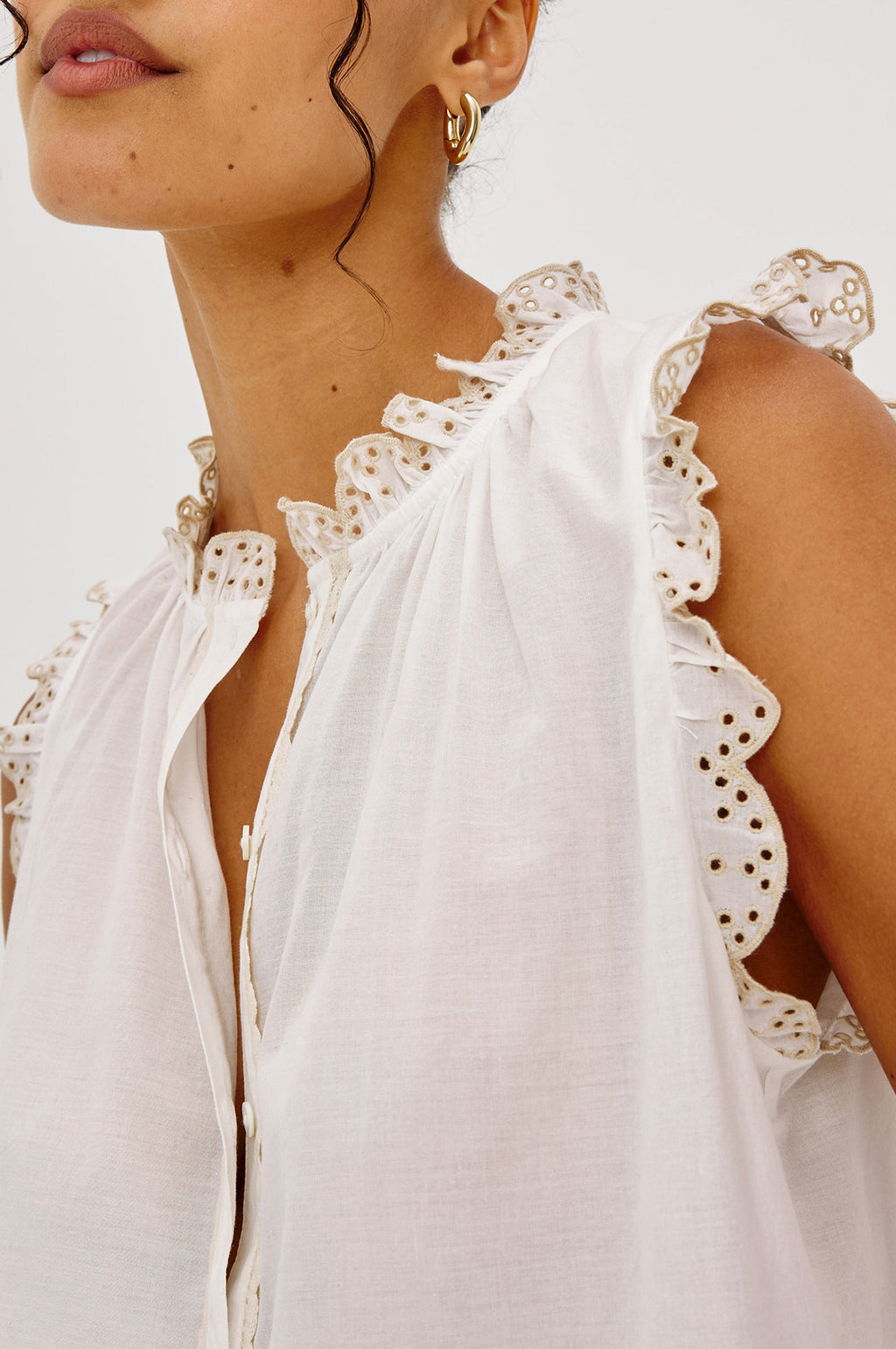 Avery Top - White