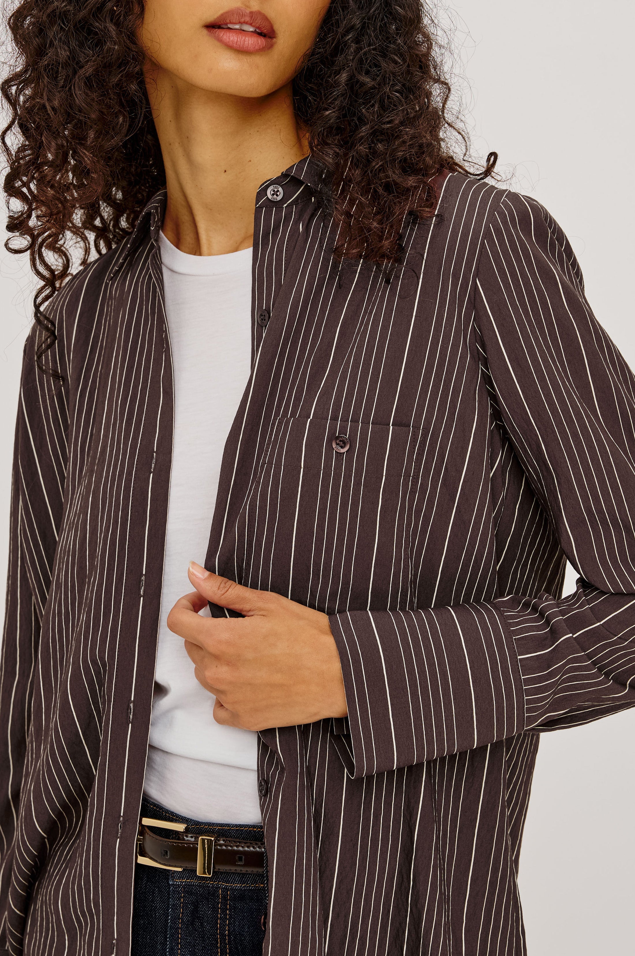 Beck Shirt - Chicory Stripe