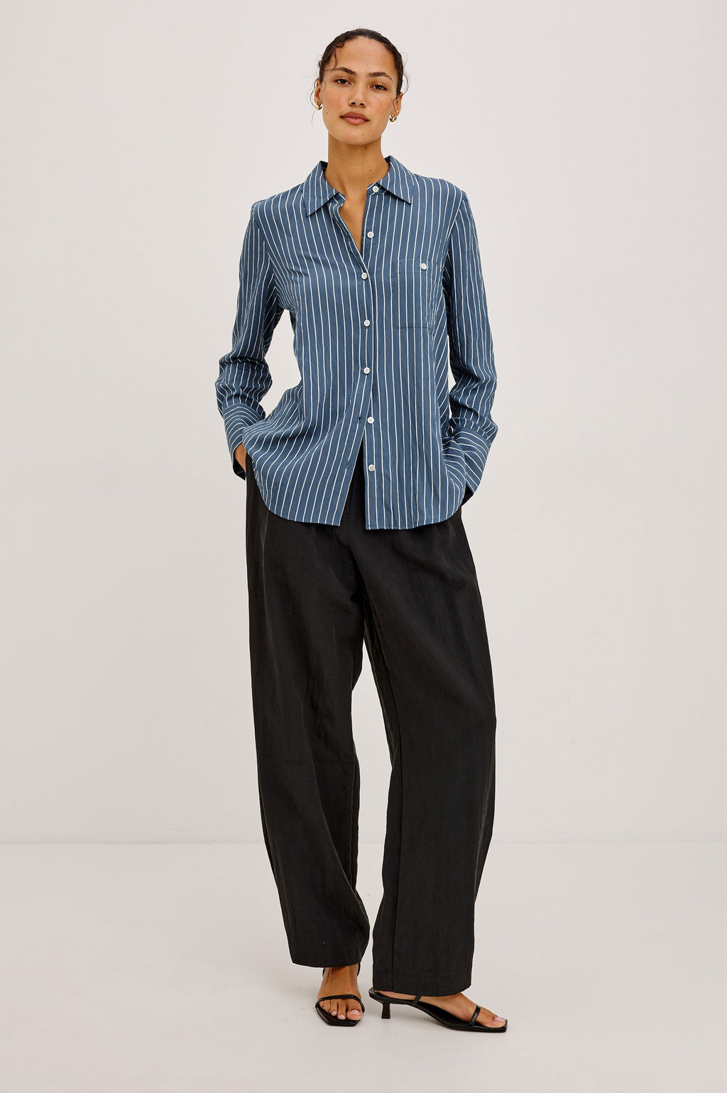Beck Shirt - Washed Indigo Stripe