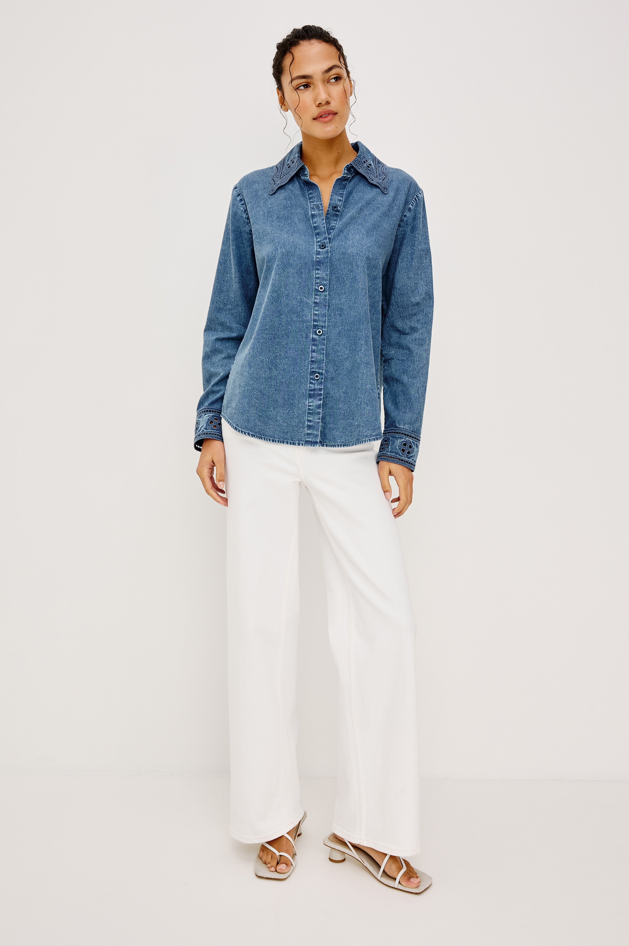 Bethany Shirt - Antique Blue