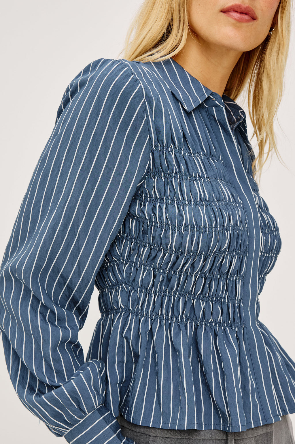 Bradshaw Shirt - Washed Indigo Stripe