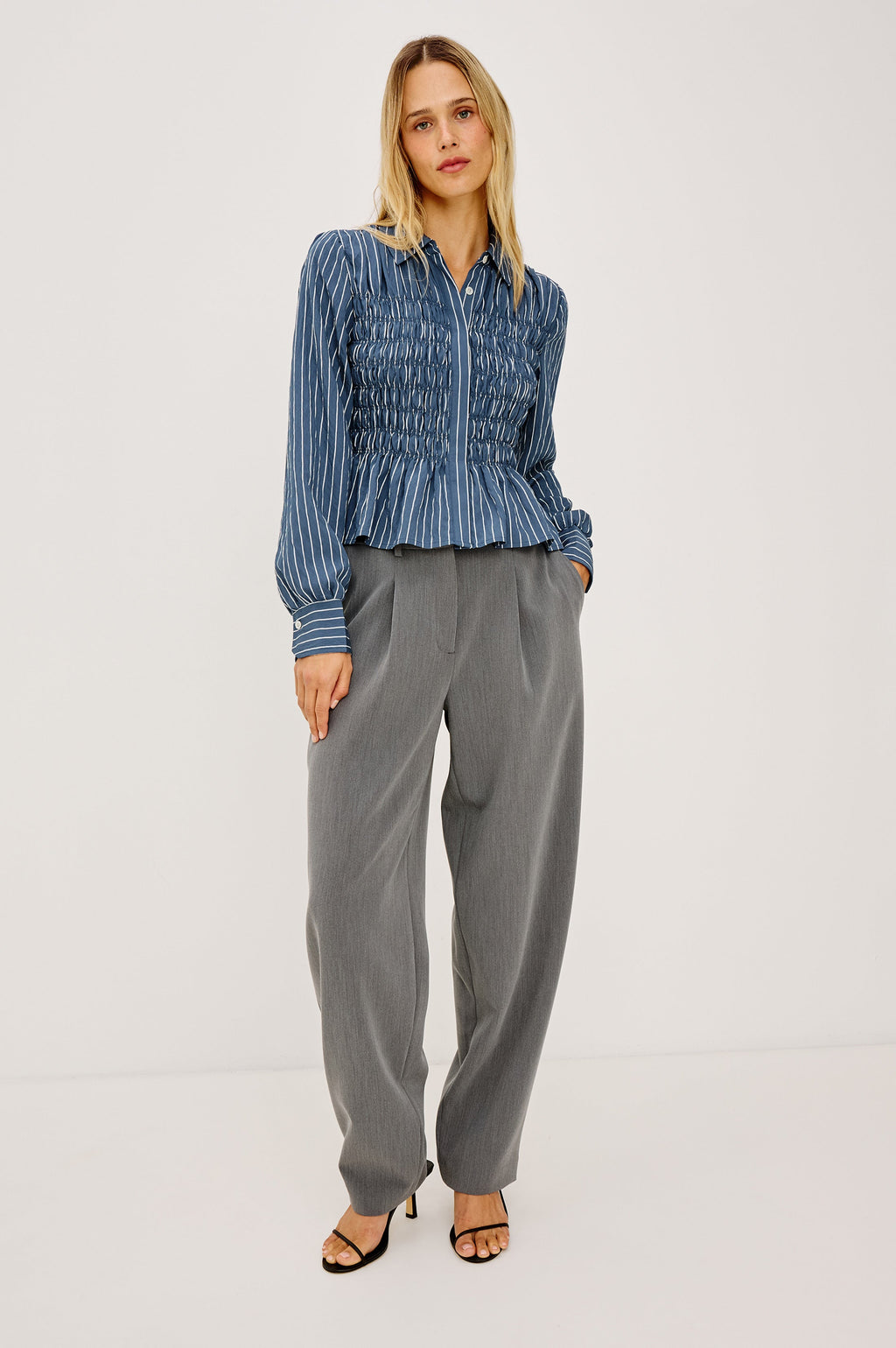 Bradshaw Shirt - Washed Indigo Stripe