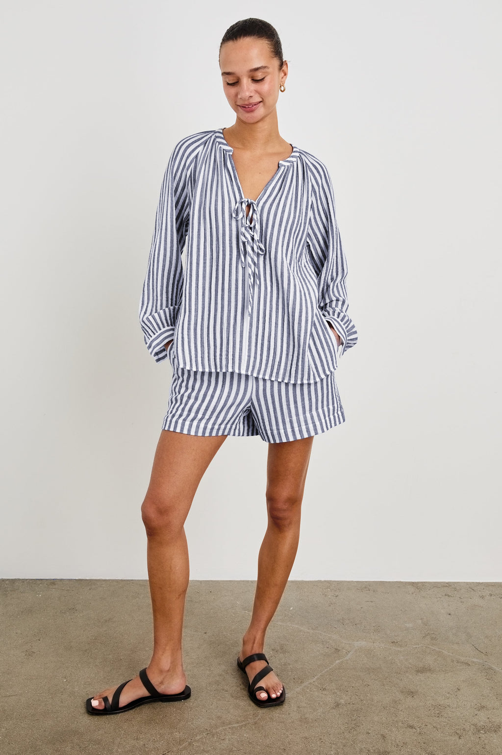 Brielle Top - Admiral Stripe