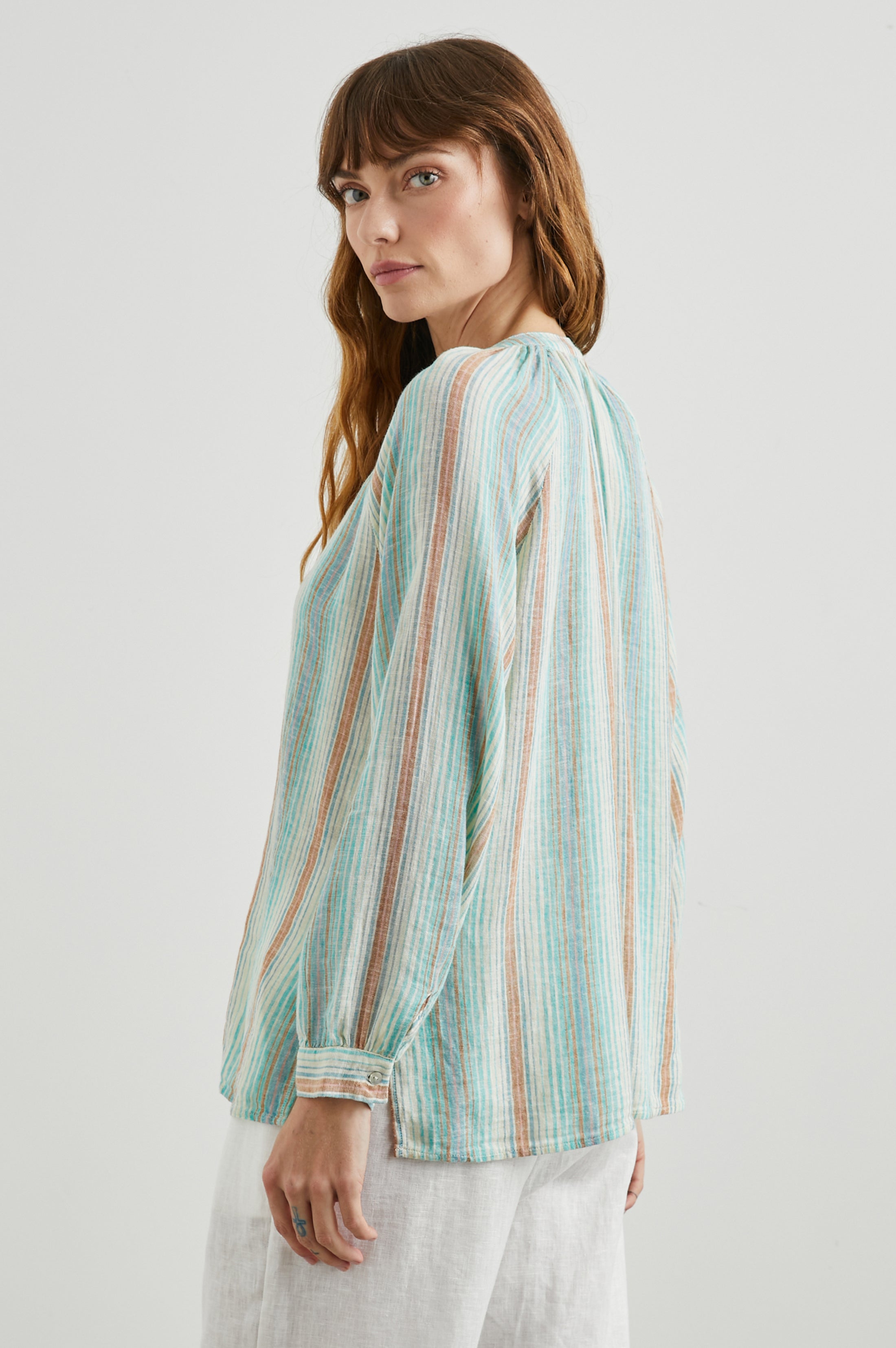 Brielle Top - Seaview Stripe