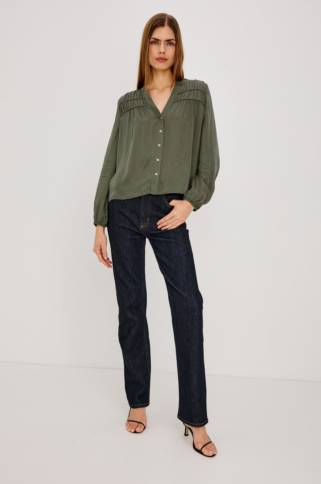 Cadence Shirt - Washed Olive