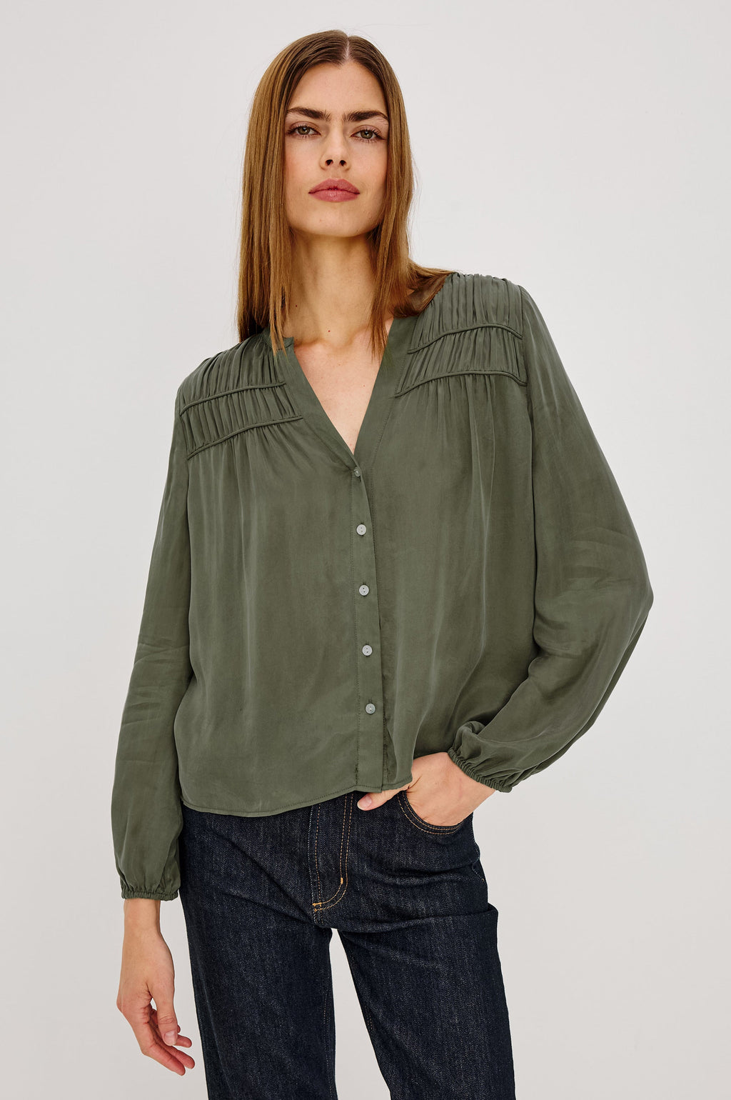 Cadence Shirt - Washed Olive