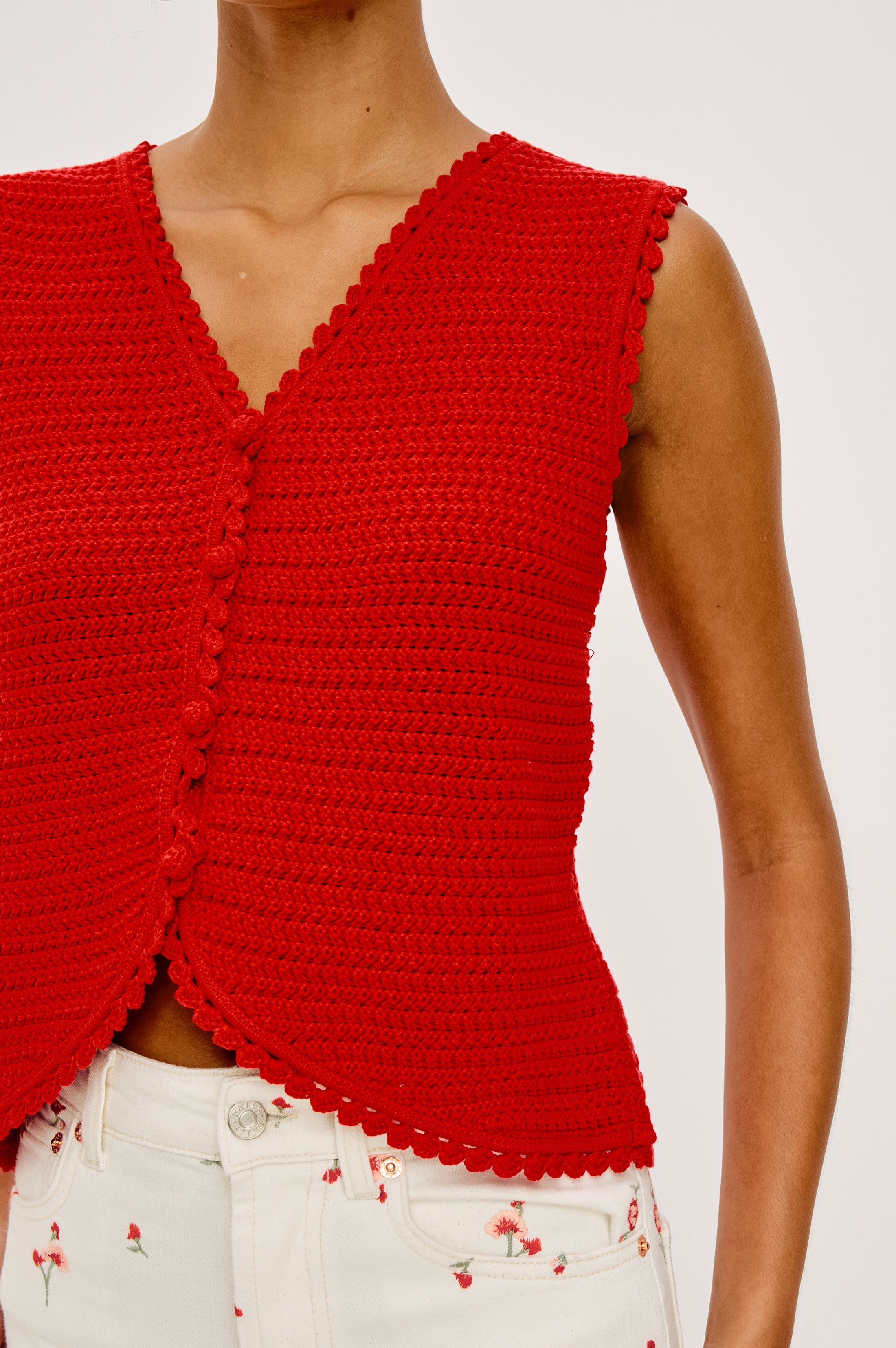 Calypso Vest - Scarlet