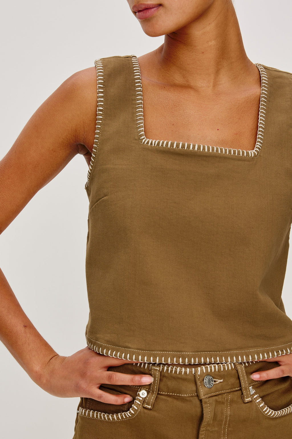 Carbon Top - Safari Embroidered