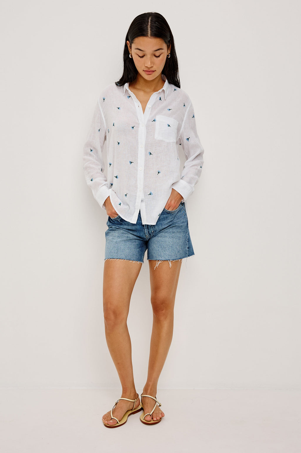 Charli Shirt - Bluebell Carnations
