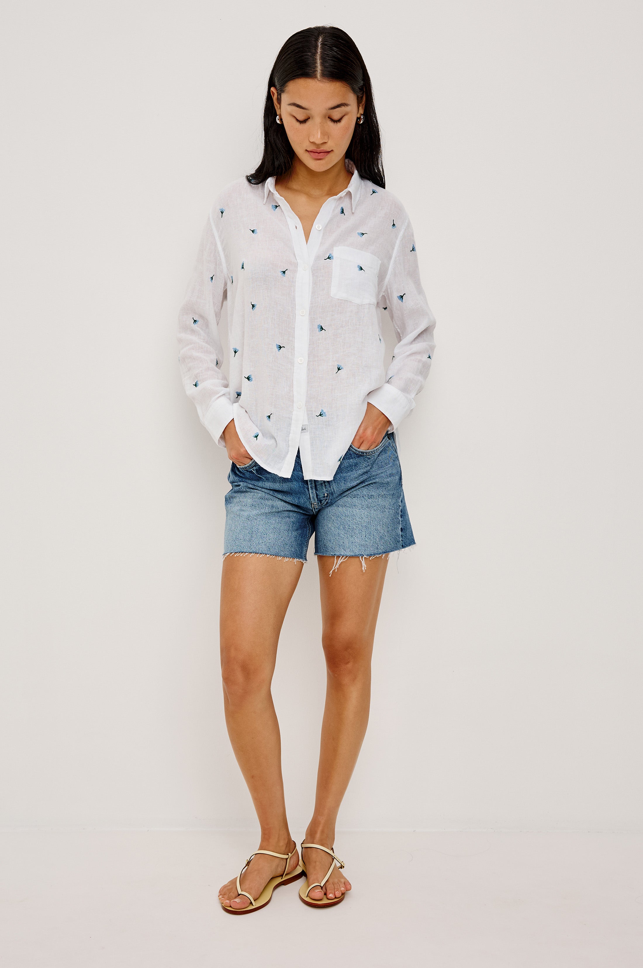 Charli Shirt - Bluebell Carnations
