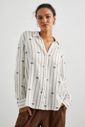 Charli Shirt - Stripe Palms