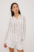 Charli Shirt - Striped Seashells