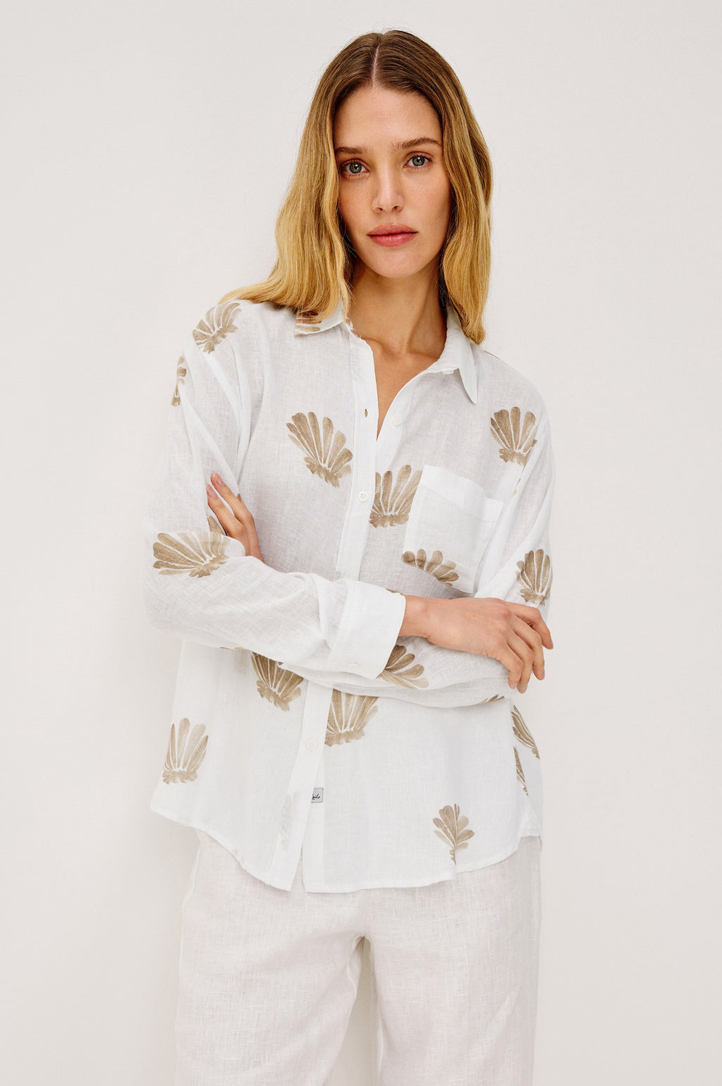 Charli Shirt - Taupe Seashells