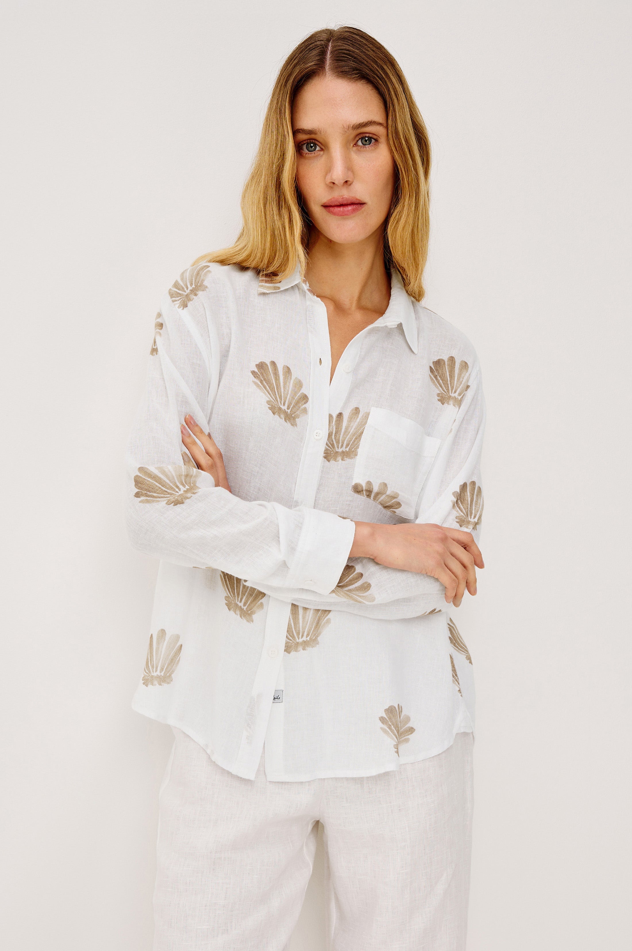 Charli Shirt - Taupe Seashells