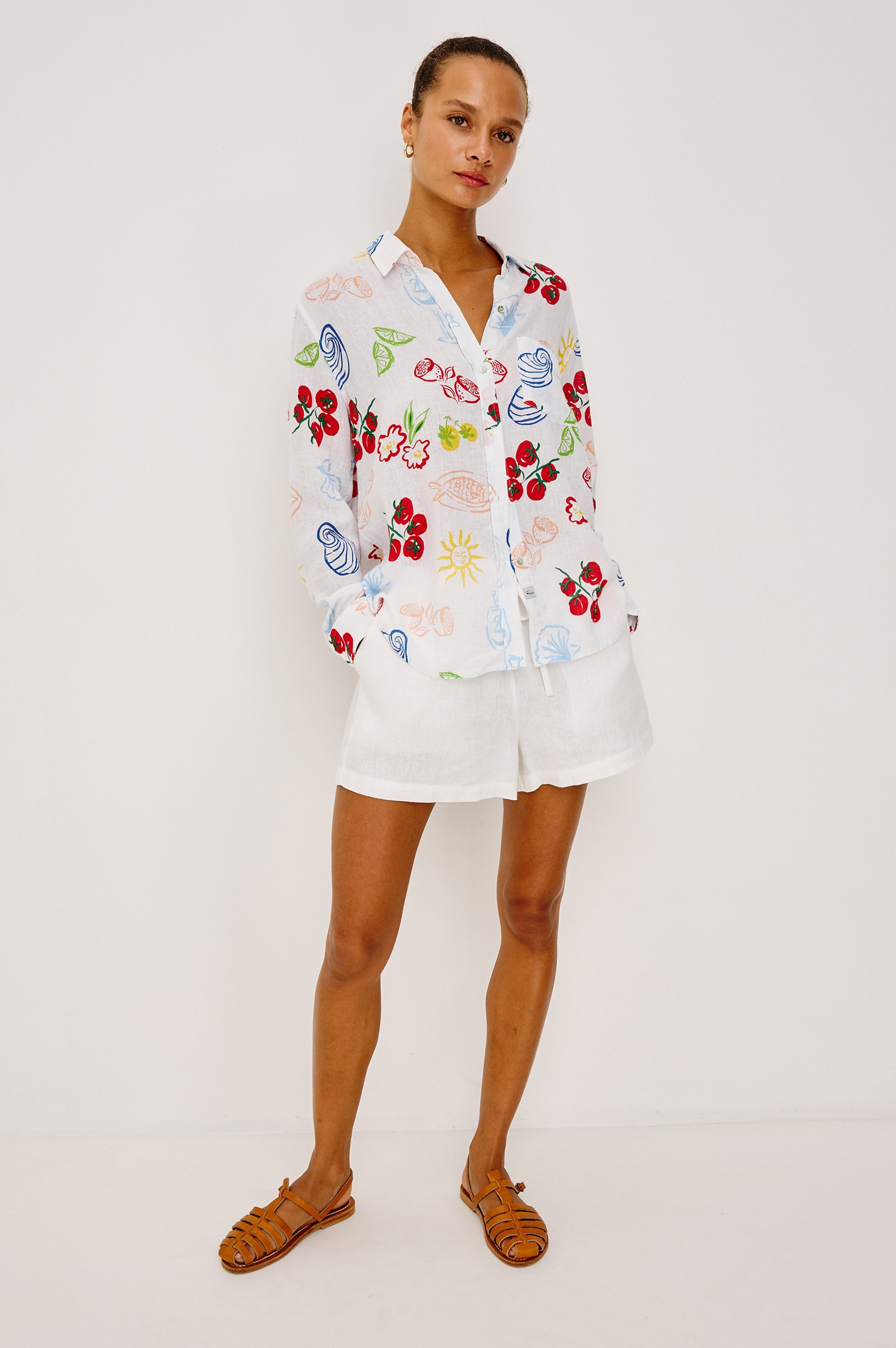 Rails X Giadzy Charli Shirt - White Antipasti