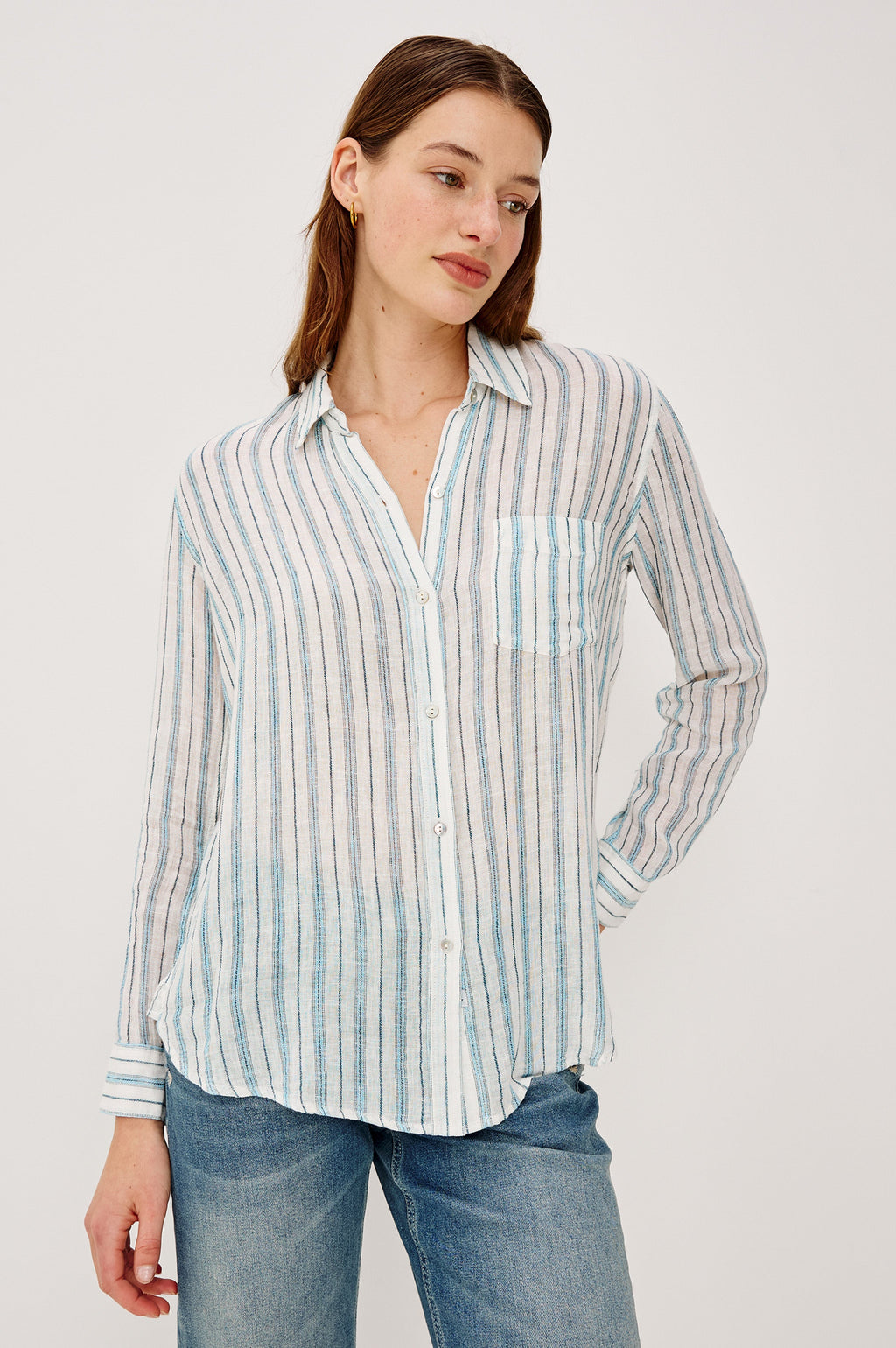 Charli Shirt - Windward Stripe