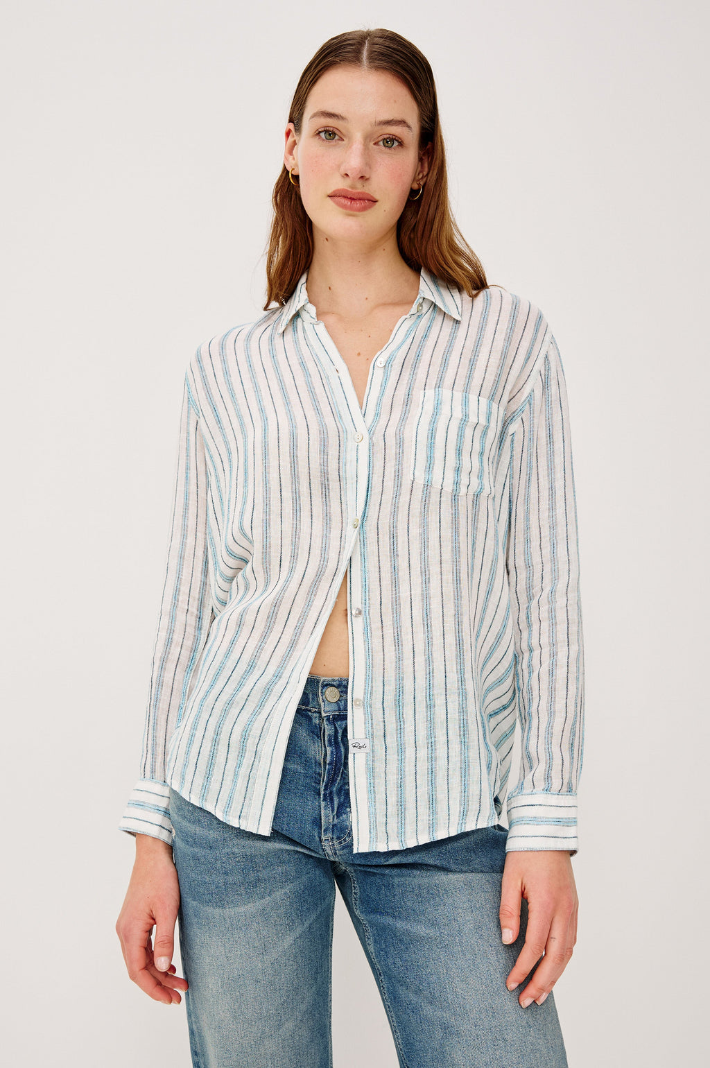 Charli Shirt - Windward Stripe