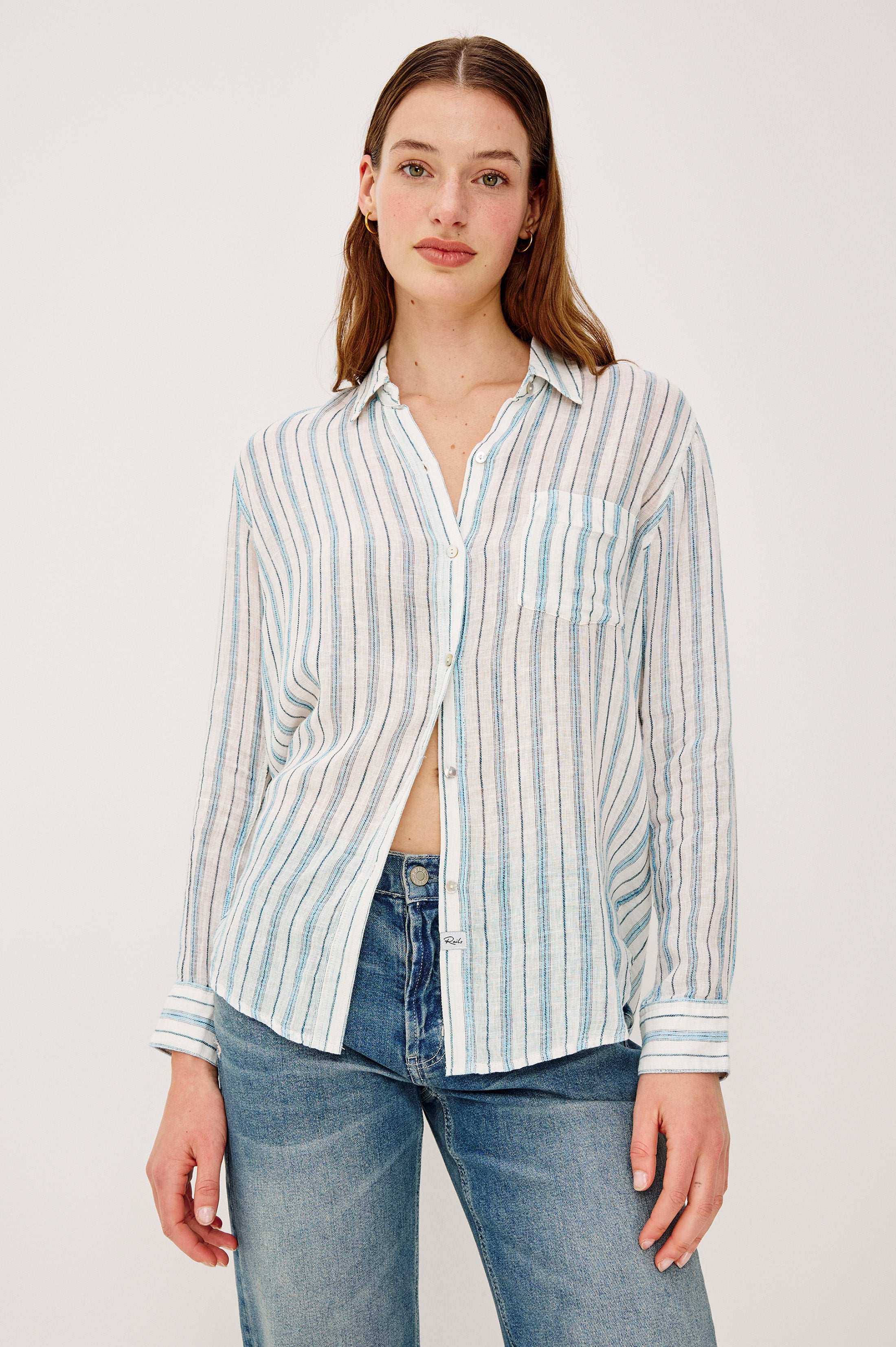 Charli Shirt - Windward Stripe