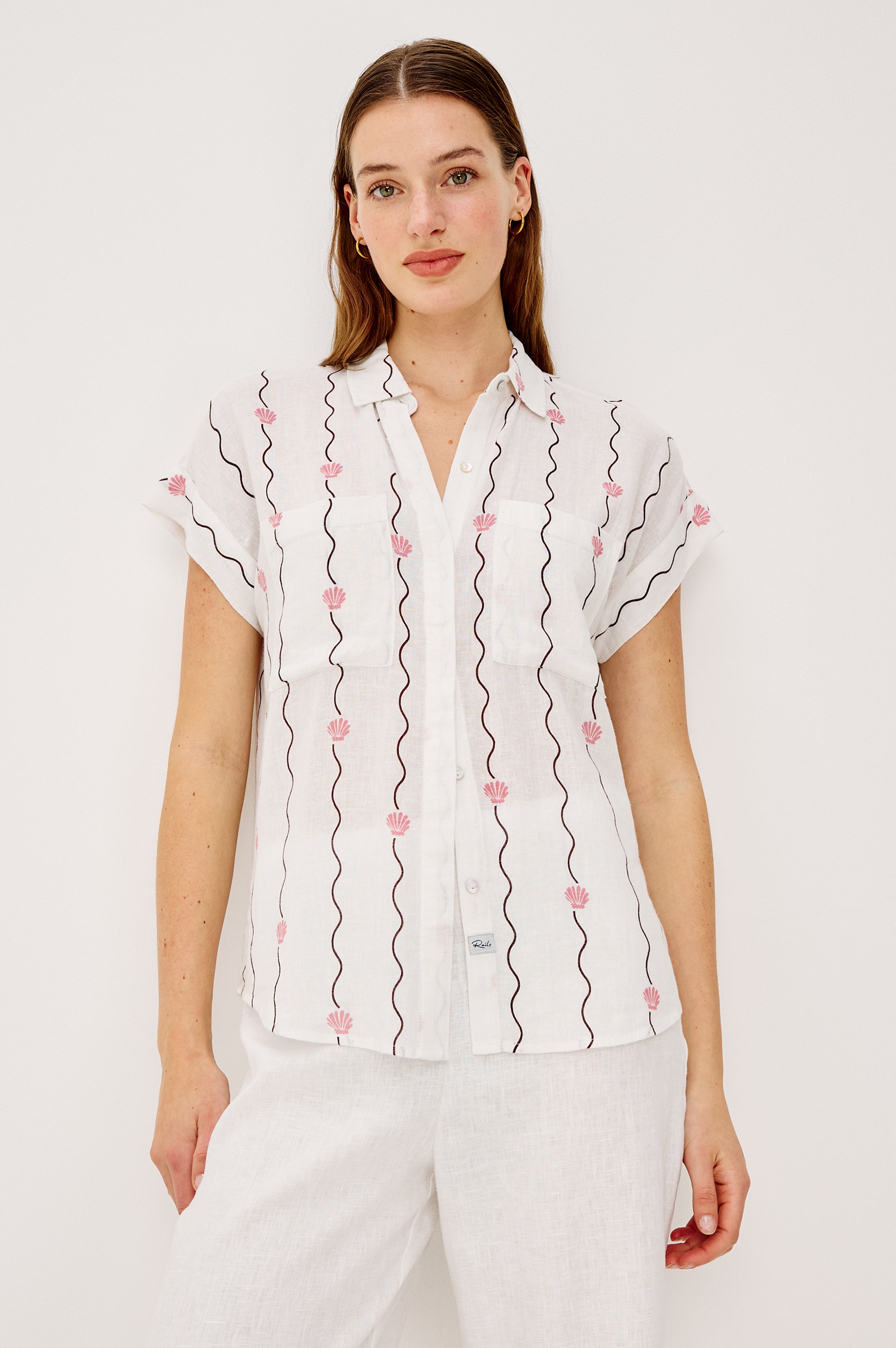 Cito Shirt - Striped Seashells